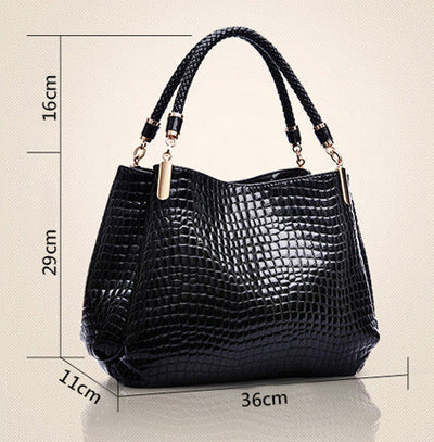 Isabelle - Stylish Crocodile Pattern Handbag