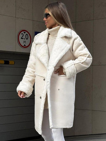 Ella - Winter Coat with Notched Lapels