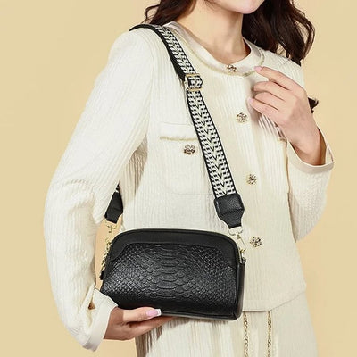 Mia - Stylish Alligator Pattern Leather Crossbody Bag