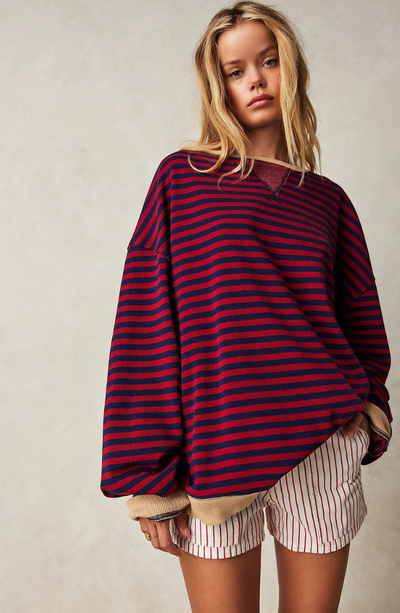 Amber - Oversized Striped Jumper