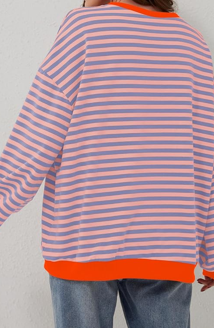 Amber - Oversized Striped Jumper