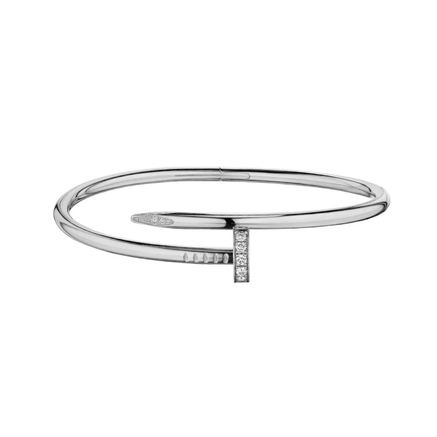 Carolina Bangle - Silver / Diamond