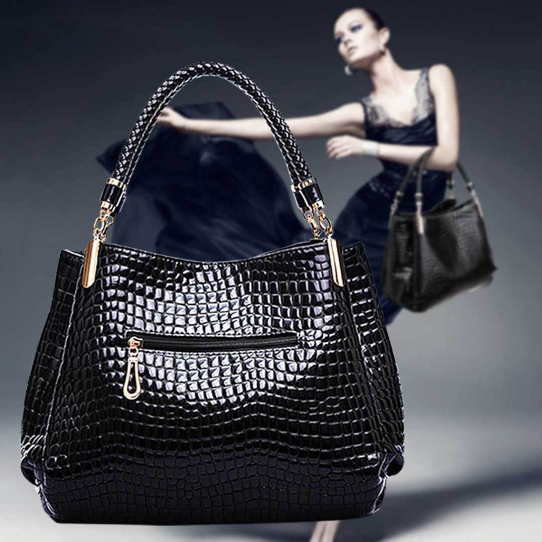 Isabelle - Stylish Crocodile Pattern Handbag