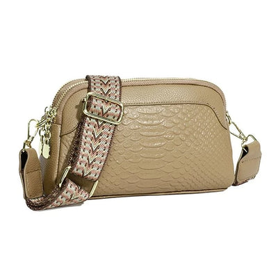 Mia - Stylish Alligator Pattern Leather Crossbody Bag