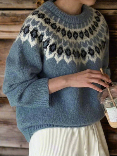 Carol | Round Neck Long Sleeve Sweater