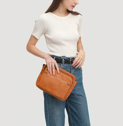 Lily - Handmade Soft Leather Shoulder Bag