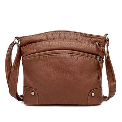 Agnethe - Soft Leather Crossbody Bag