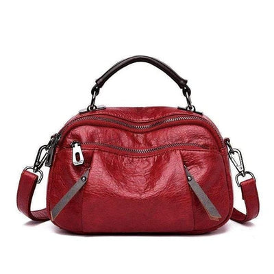 Scarlett - Handmade Multi Pocket Soft Leather Bag