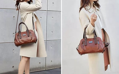 Karoline - Vintage Elegant Leather Handbag