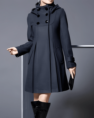 Victoria - Stylish coat with side pockets