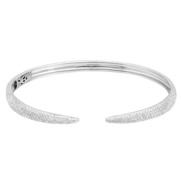 Crystal Bangle - Silver