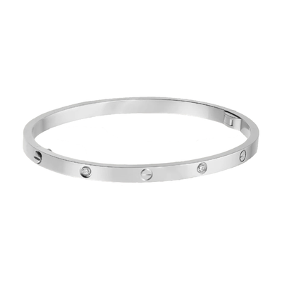 Carolina™ - Diamond Bangle - Silver