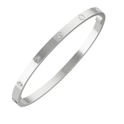 Carolina™ - Diamond Bangle - Silver