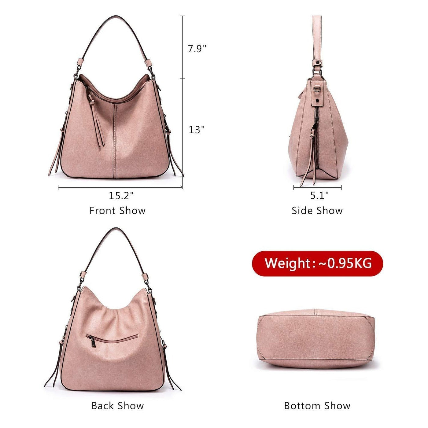 Lottie - Large Capacity Elegant Leather Tote Bag