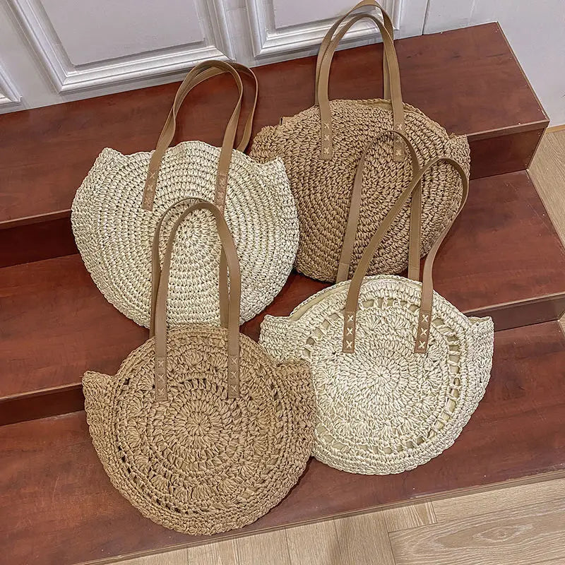 Bonnie - Handmade Multifunctional Straw Handbag