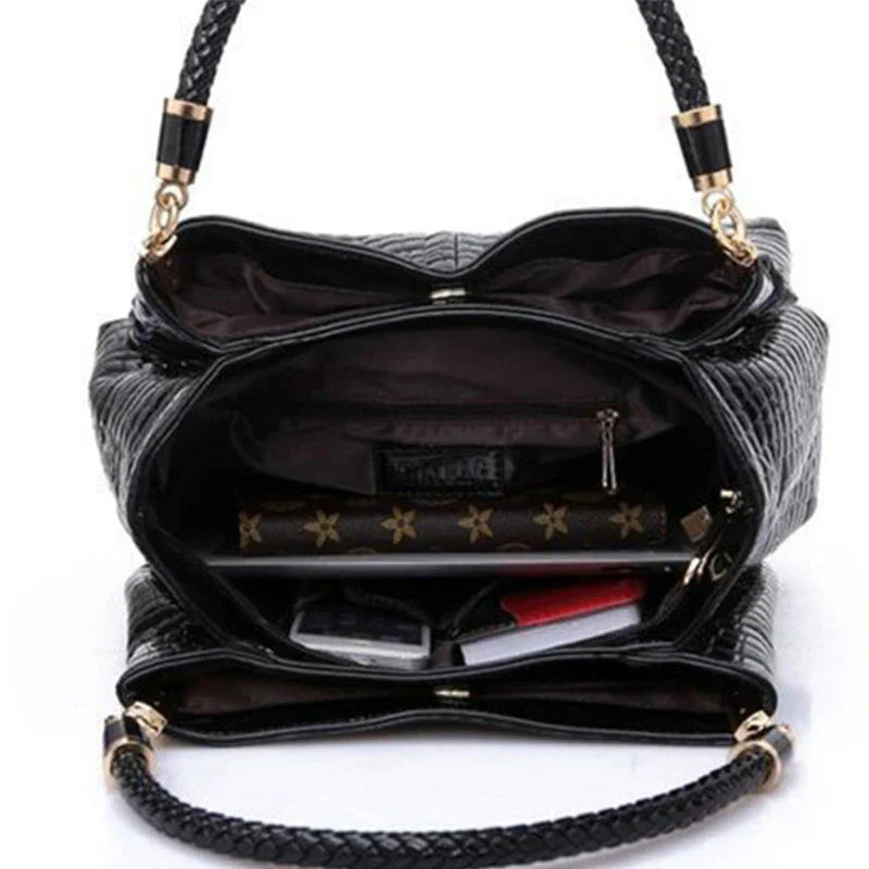 Isabelle - Stylish Crocodile Pattern Handbag