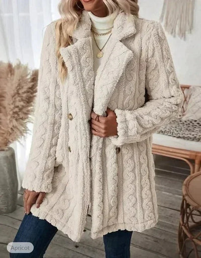 Molly - Casual Coat with Long Sleeves and Collar