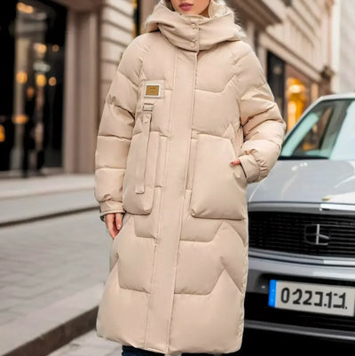 Amelia - Elegant Long Waterproof Puffer Jacket