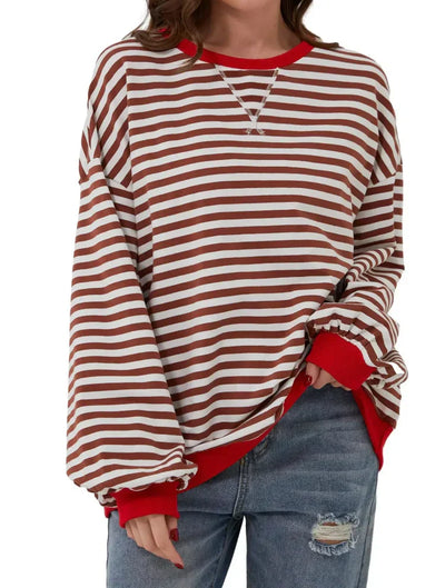 Amber - Oversized Striped Jumper