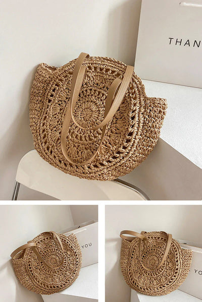 Bonnie - Handmade Multifunctional Straw Handbag