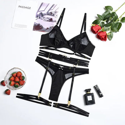 Adriana™ - 3-Piece French Lingerie Set