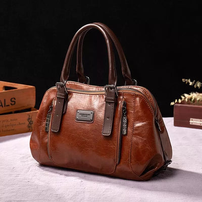 Karoline - Vintage Elegant Leather Handbag