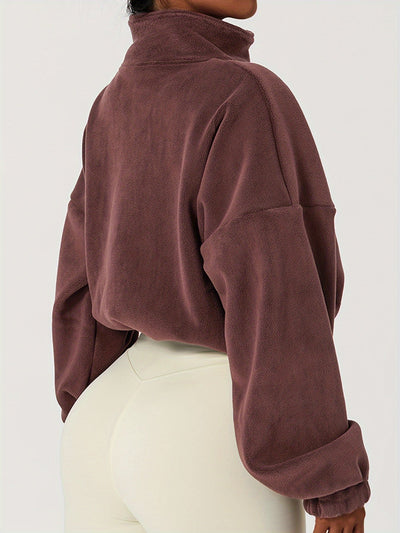 Velexia™ | Fleece Crop Top