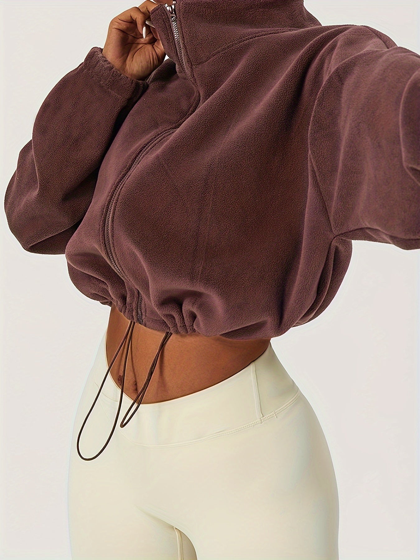 Velexia™ | Fleece Crop Top