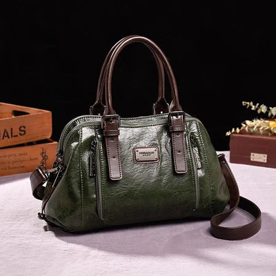 Karoline - Vintage Elegant Leather Handbag