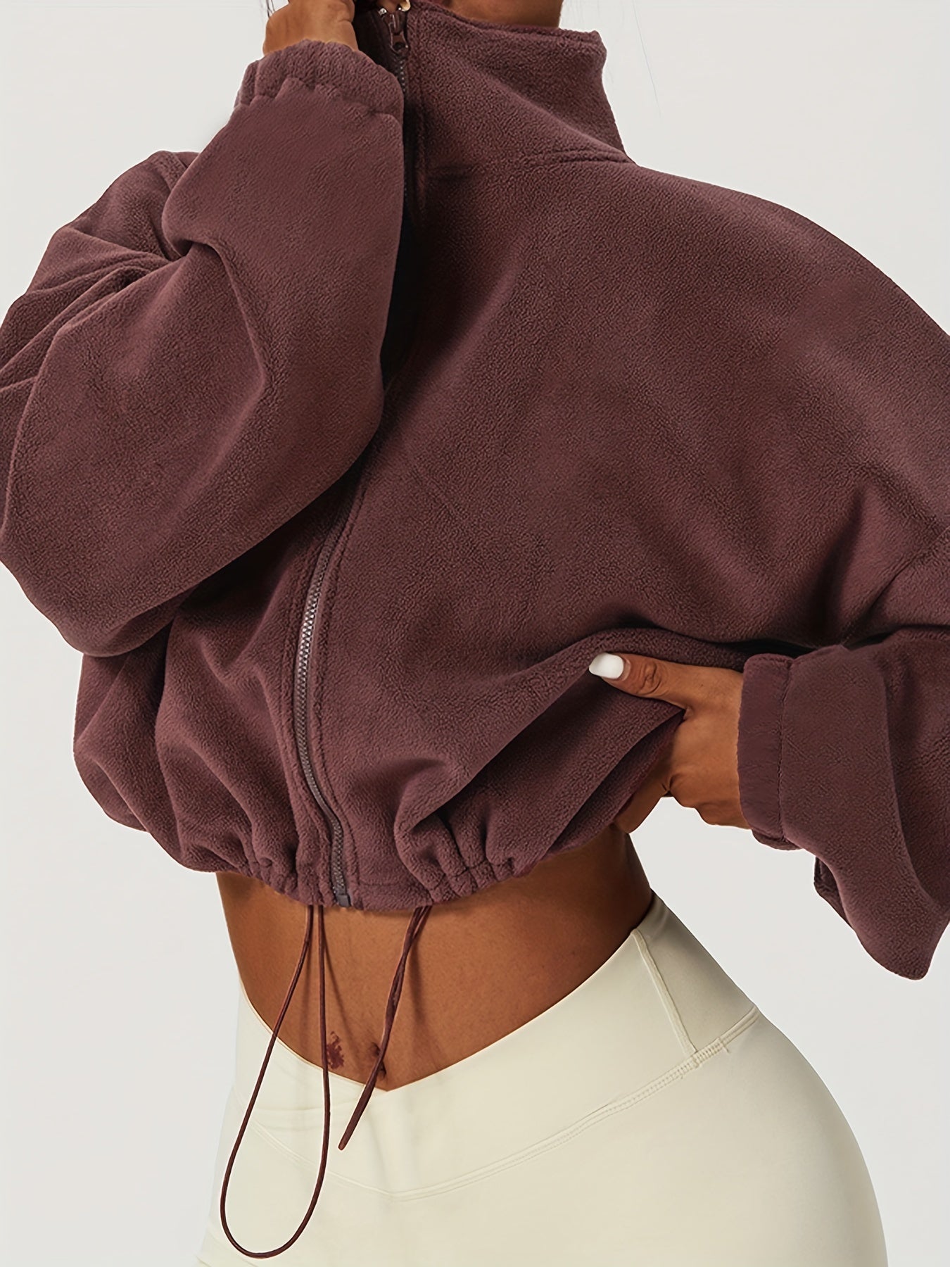 Velexia™ | Fleece Crop Top