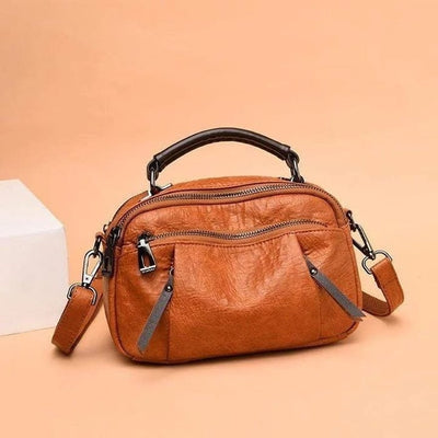 Scarlett - Handmade Multi Pocket Soft Leather Bag