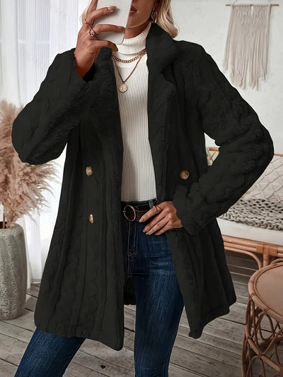 Molly - Casual Coat with Long Sleeves and Collar