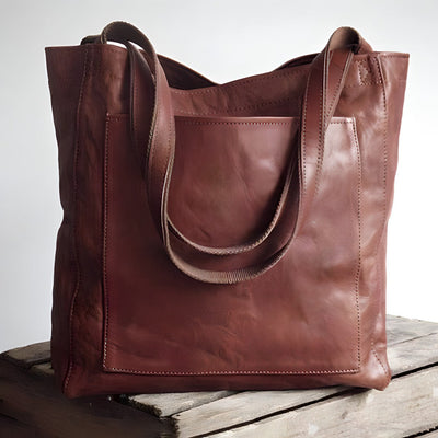 Amelia - Handmade Leather Tote Bag