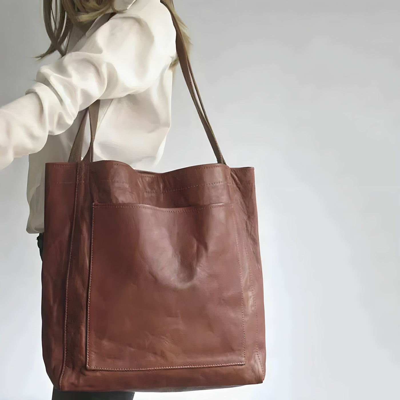 Amelia - Handmade Leather Tote Bag