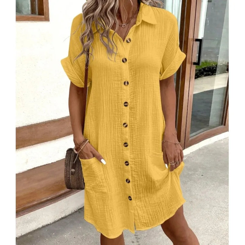 Matilda™ - Casual Collar Summer Dress