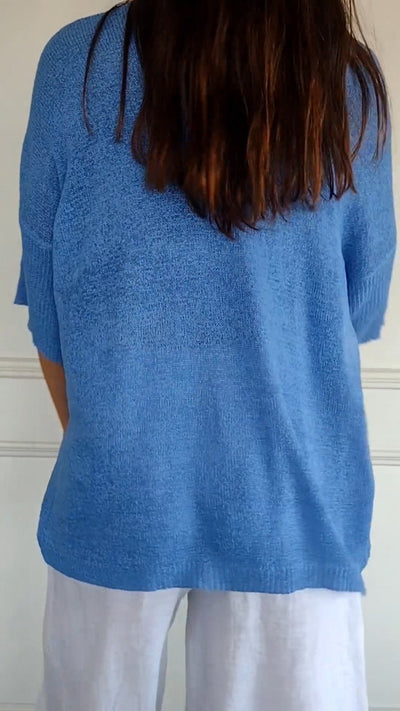 Aurora Cashmere V-neck Sweater