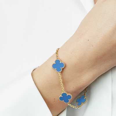 Amber Bracelet - Gold / Blue