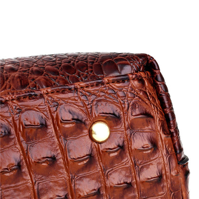 Ava - Elegant Handmade Leather Croco Bag